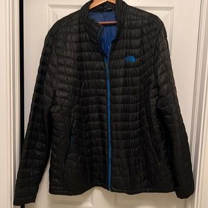 The north face black/blue xxl puffer